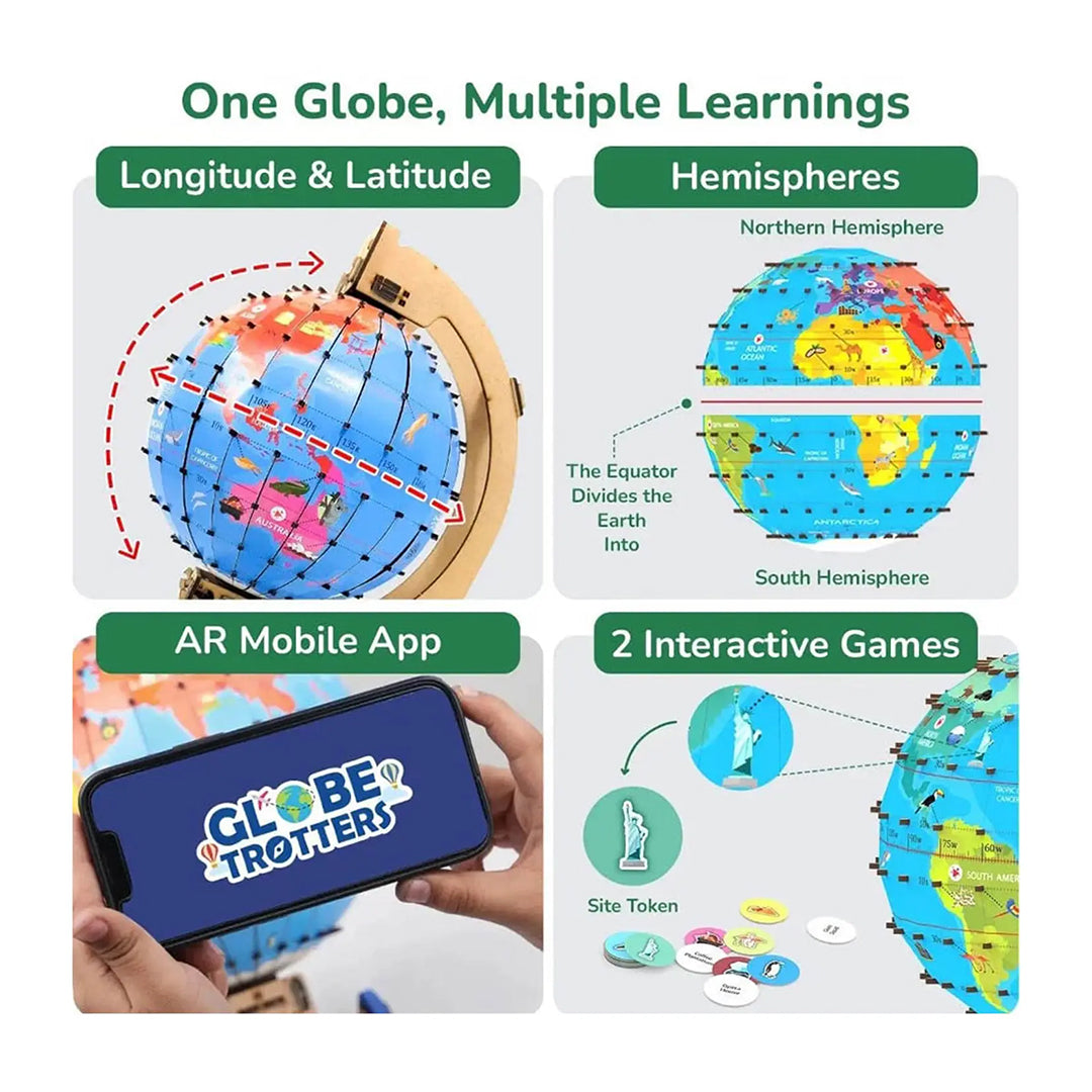 Smartivity Globe Trotters | DIY 3D Globe STEM Kit