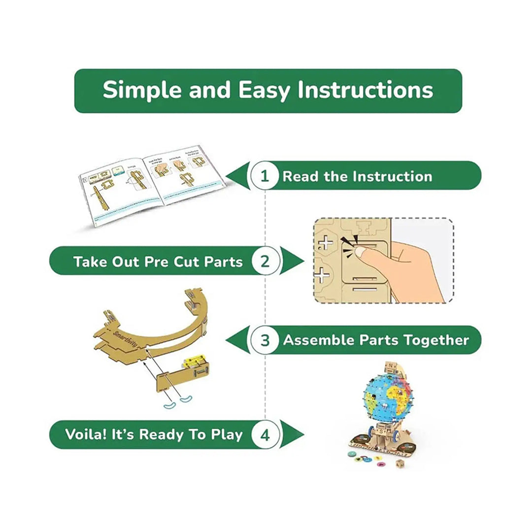 Smartivity Globe Trotters | DIY 3D Globe STEM Kit
