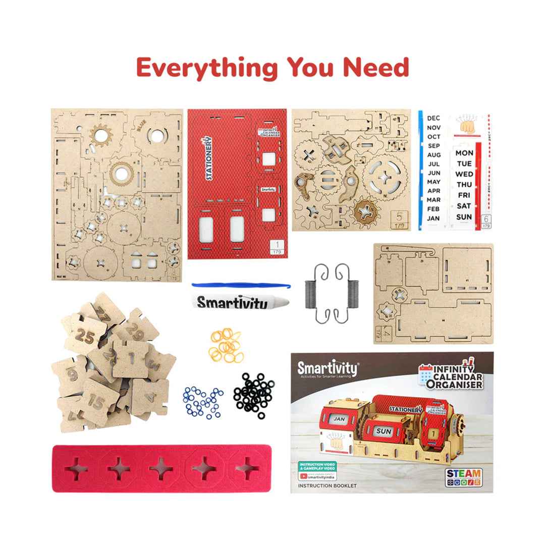 Smartivity Infinity Calendar Organizer - DIY STEM Desk Kit (8Y+) - Toyspry