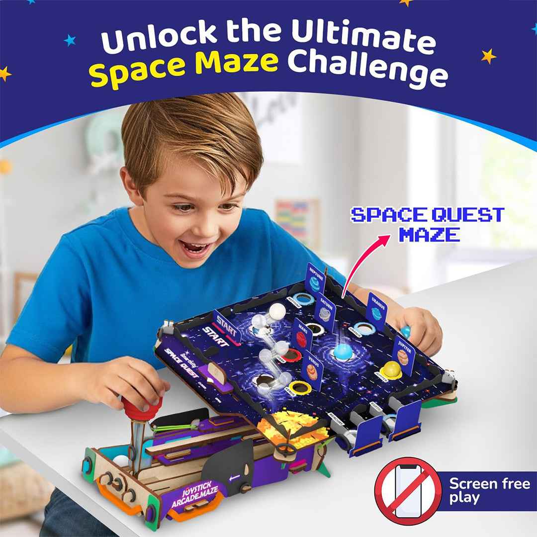 Smartivity Joystick Arcade Maze - 2-in-1 DIY STEM Game (6-14Y) - Toyspry