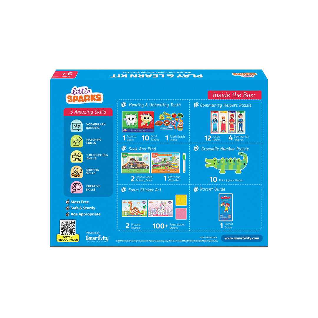 Smartivity Play & Learn Kit - 5-in-1 Preschool Activity Box (3-5Y) - Toyspry