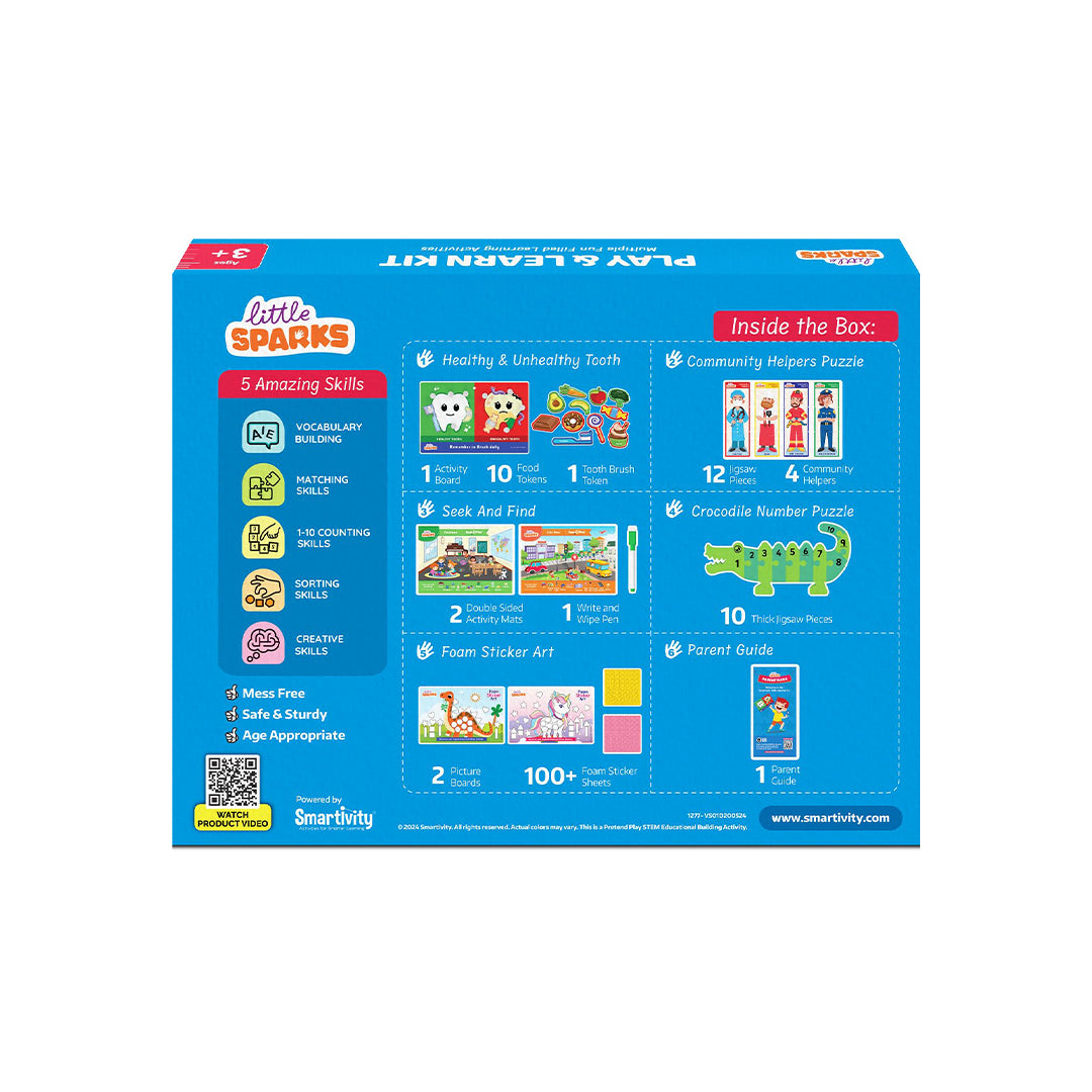 The Smartivity Little Sparks Play & Learn Montessori Activity Kit box
