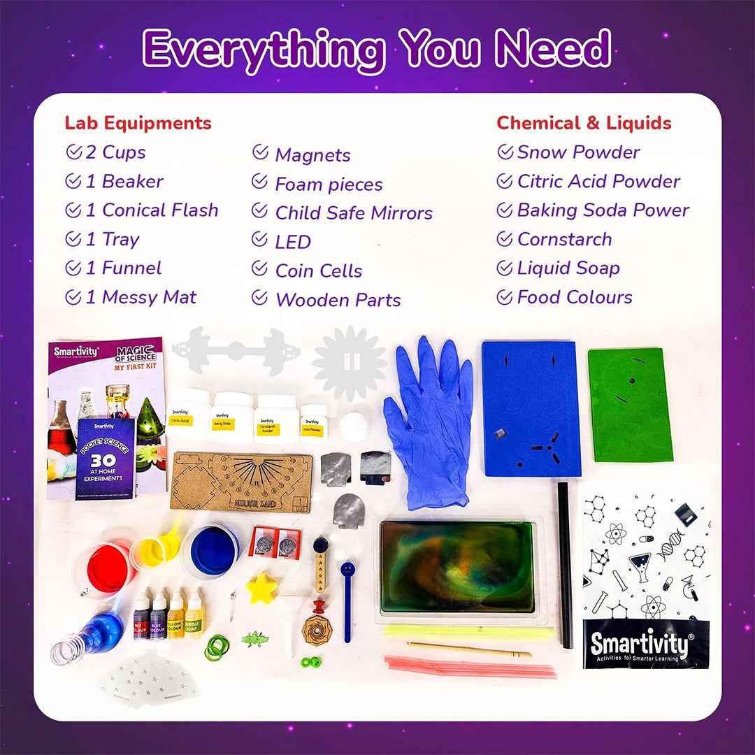 Smartivity Magic of Science Kit - 50+ STEM Experiments (4-8Y) - Toyspry