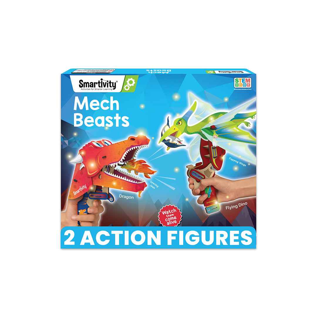 Smartivity Mech Beasts - DIY Dragon & Dinosaur STEM Toy (6-14Y) - Toyspry