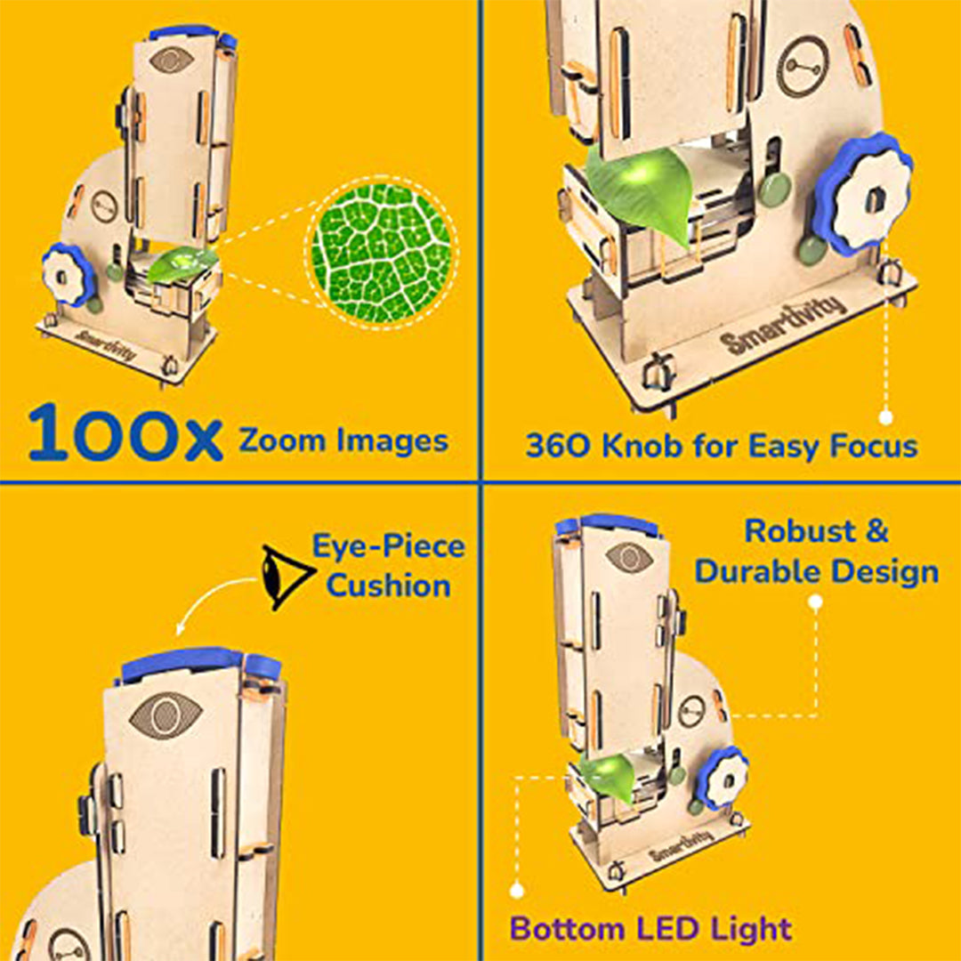 Smartivity Microscope | 100x Zoom DIY STEM Toy