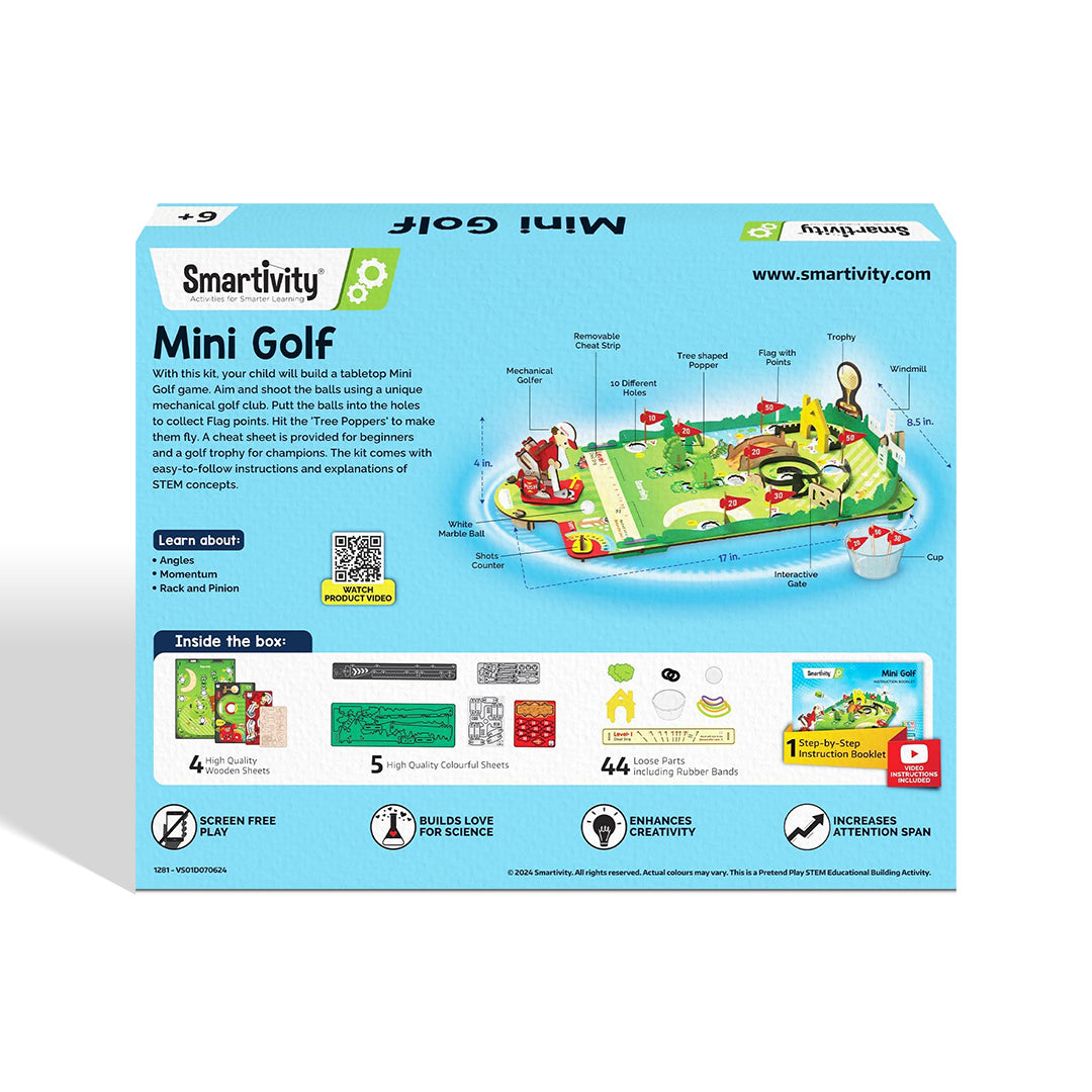 Smartivity Mini Golf | Tabletop Game for Kids