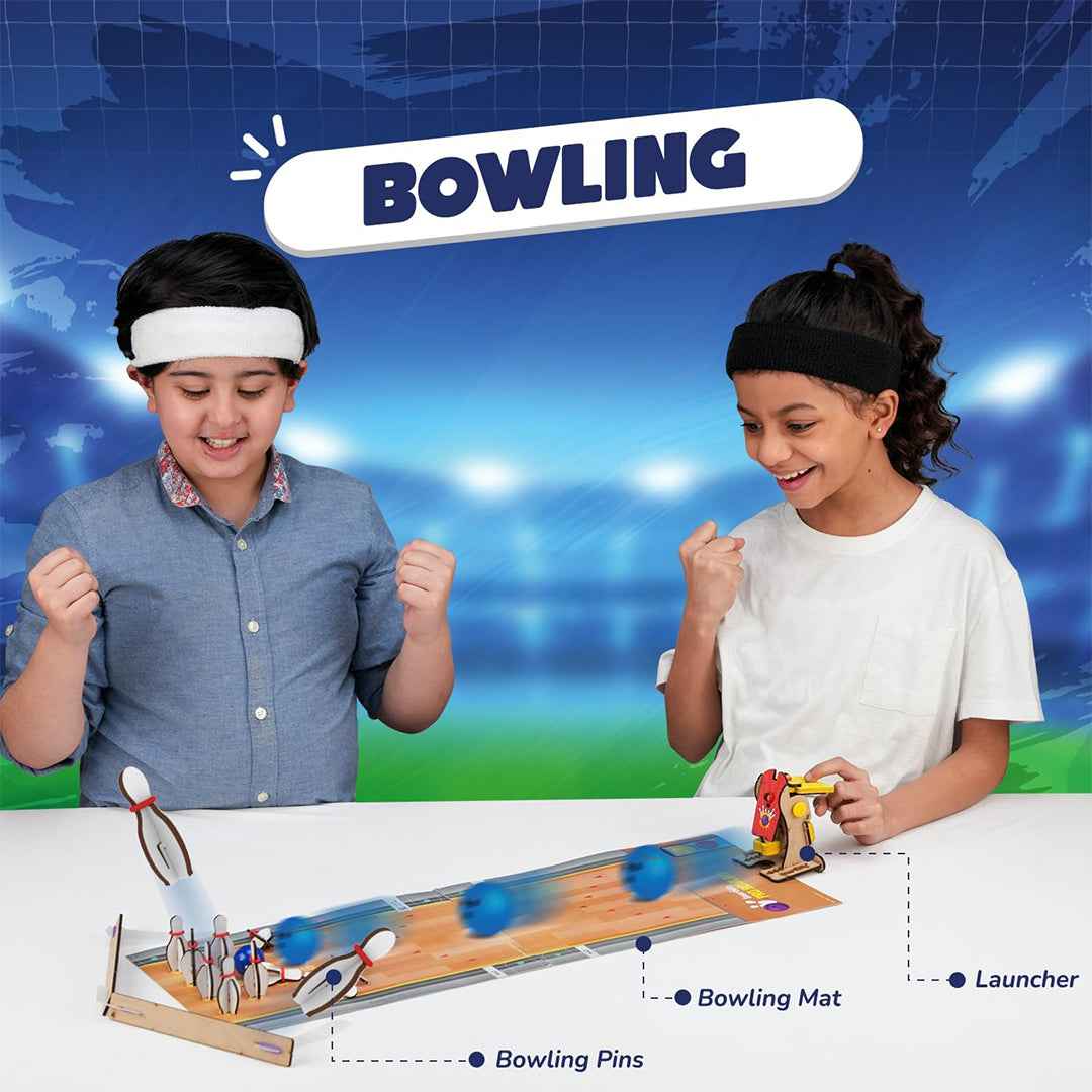 Smartivity 3-in-1 Basketball, Soccer, Bowling - Indoor Sports Game (6-12Y) - Toyspry