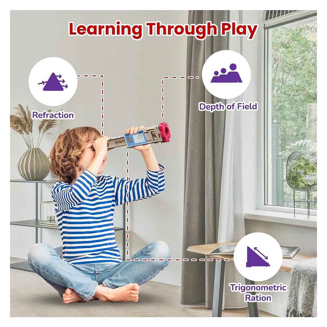 Smartivity Pirate Telescope - 2-in-1 DIY STEM Optics Kit (8Y+) - Toyspry