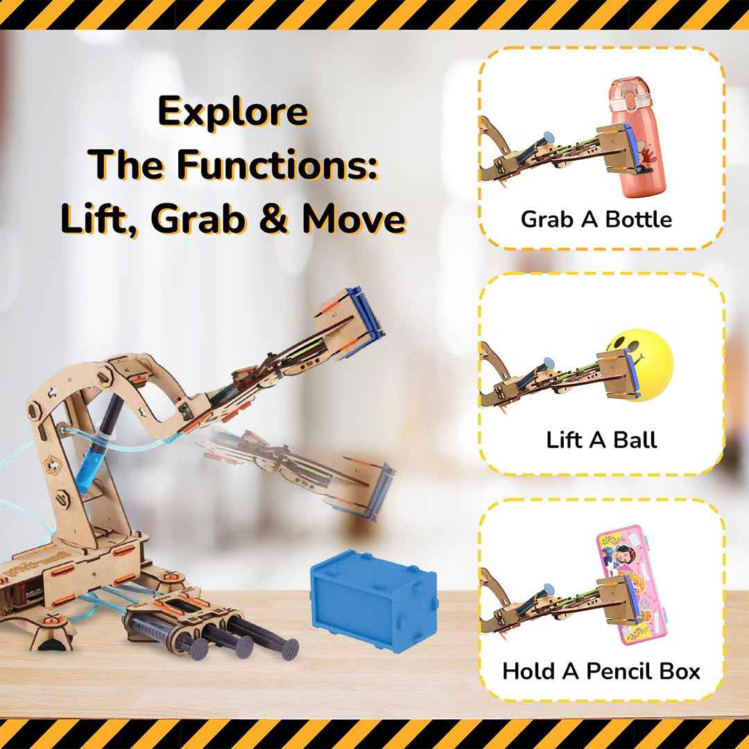 Smartivity Hydraulic Crane - DIY STEM Building Kit (8Y+) - Toyspry