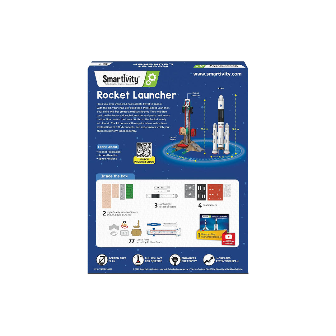 The Smartivity Rocket Launcher DIY STEM Kit box
