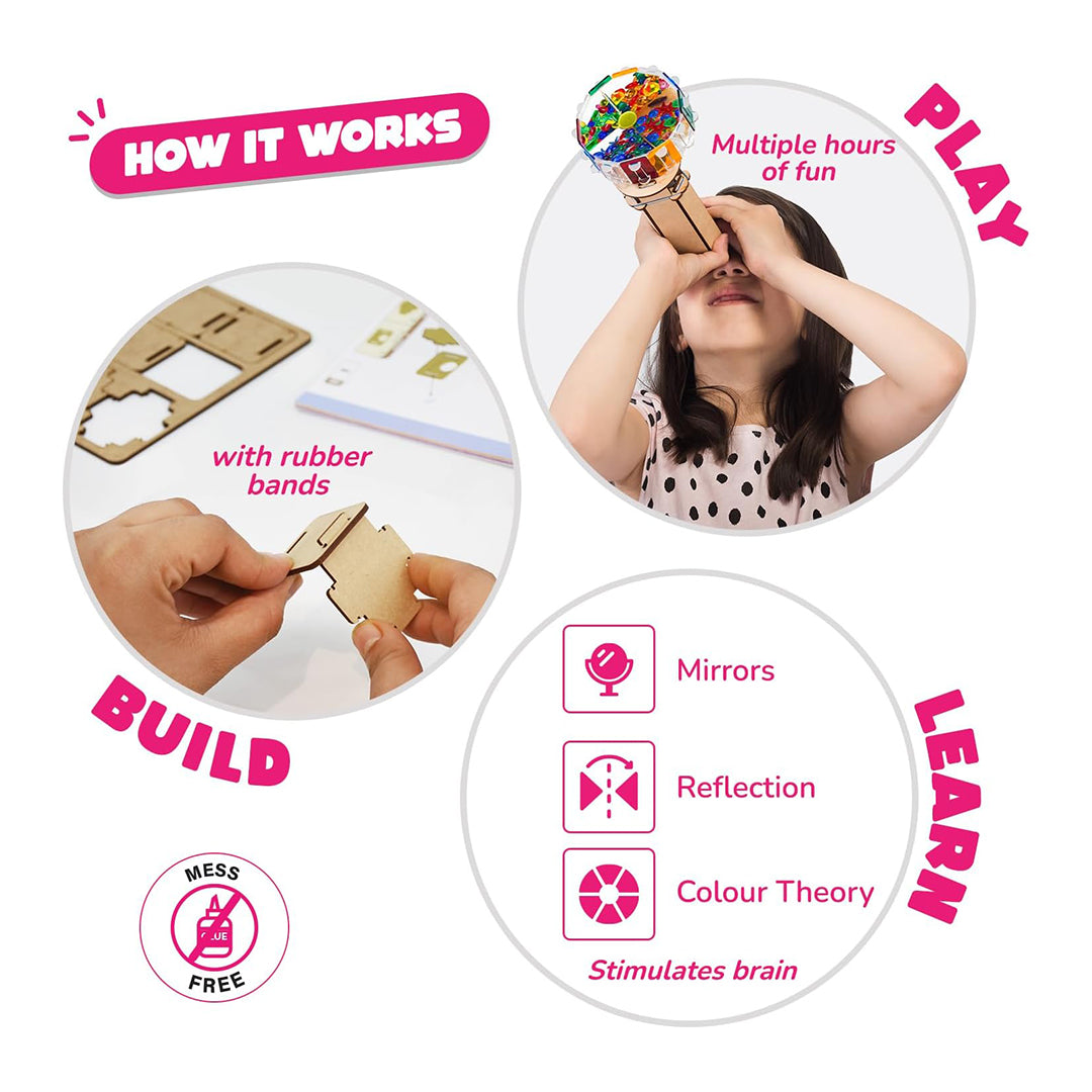 Smartivity STEM Kaleidoscope | DIY Optics Kit for Kids
