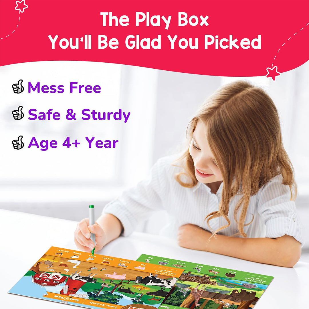 Smartivity Smart Busy Box | 7-in-1 Preschool Activity Kit