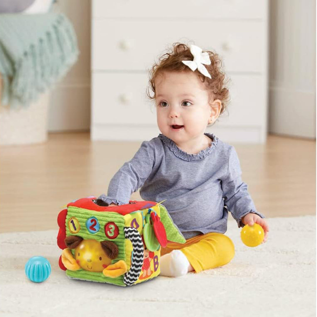 VTech Soft & Smart Sensory Cube - Activity Cube for Infants - Toyspry