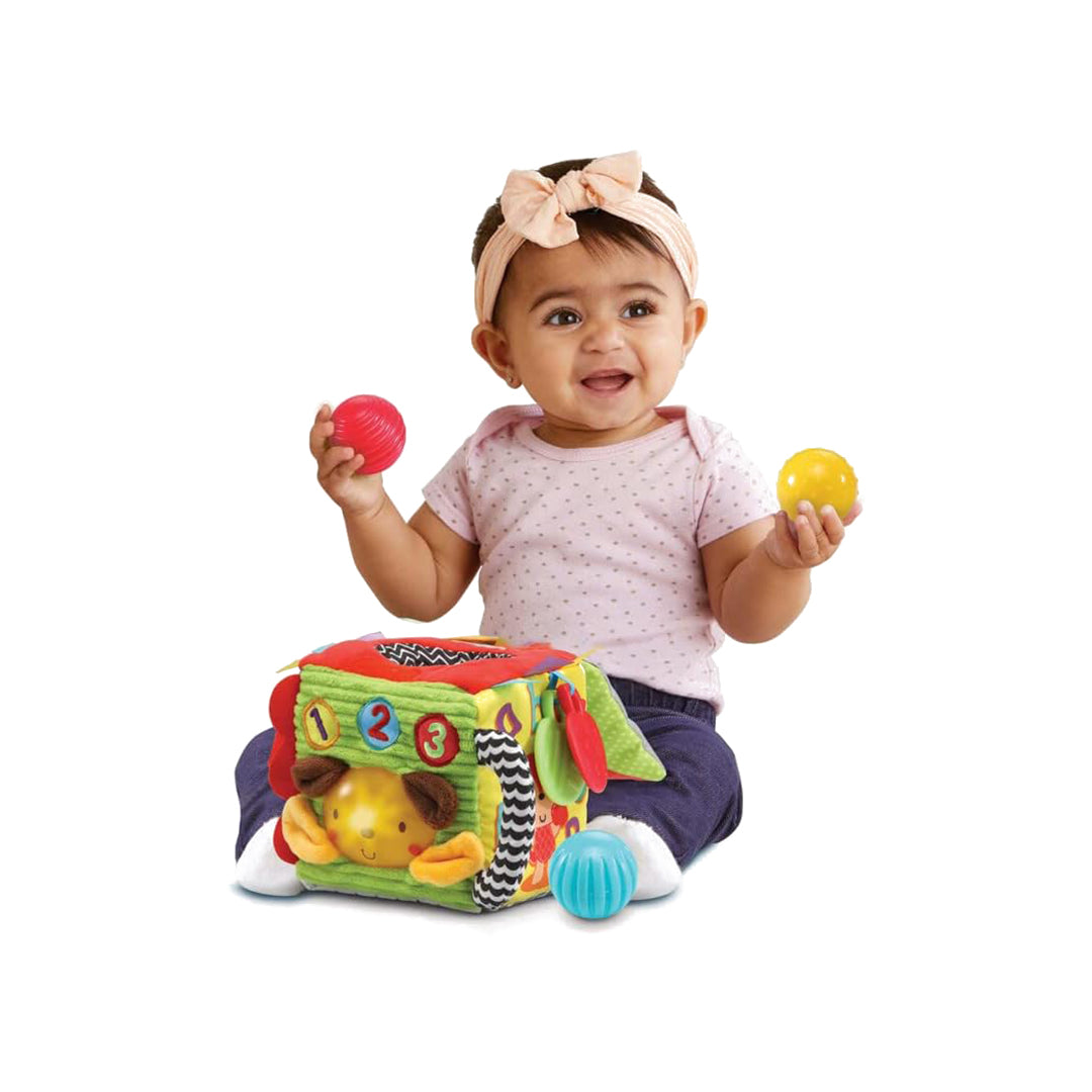 Interactive Puppy and Learning Buttons on Smart Sensory Cube