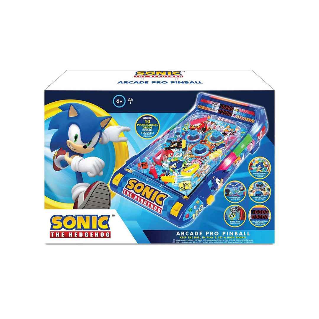 Sonic Arcade Pinball Game Compact Desktop Toy