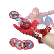 Spiderman Web Disc Shooter with Launcher and Glove - Fun Flying Disc Toy for Kids