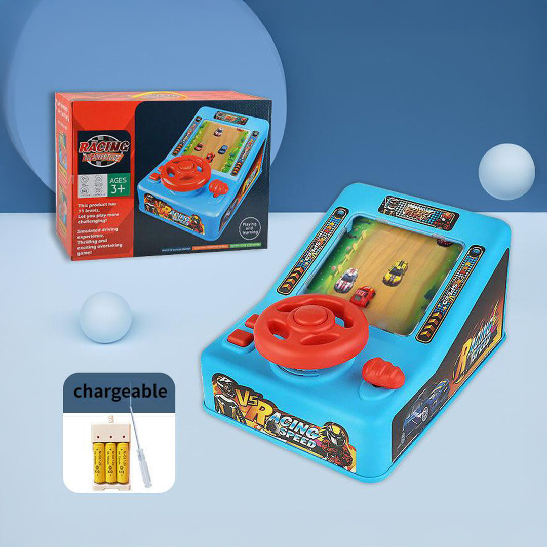 Children's Steering Wheel Electric Racing Game Machine for kids.