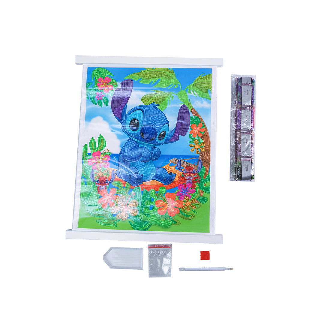 Craft Buddy Disney Stitch Crystal Art Scroll Kit (35x45cm) - Toyspry