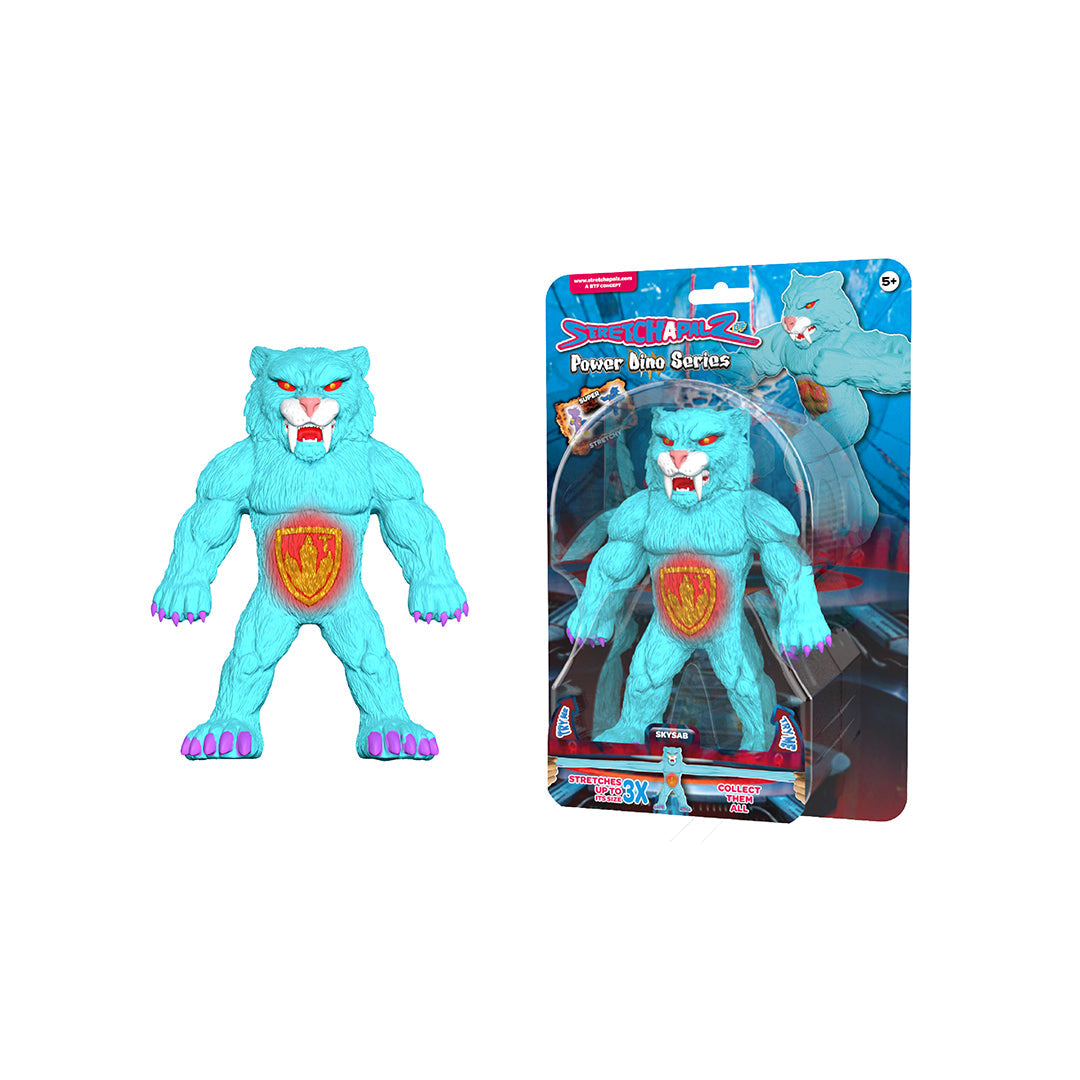 Stretchapalz Power Dino (blue) - Stretchable Dinosaur Toy - Toyspry