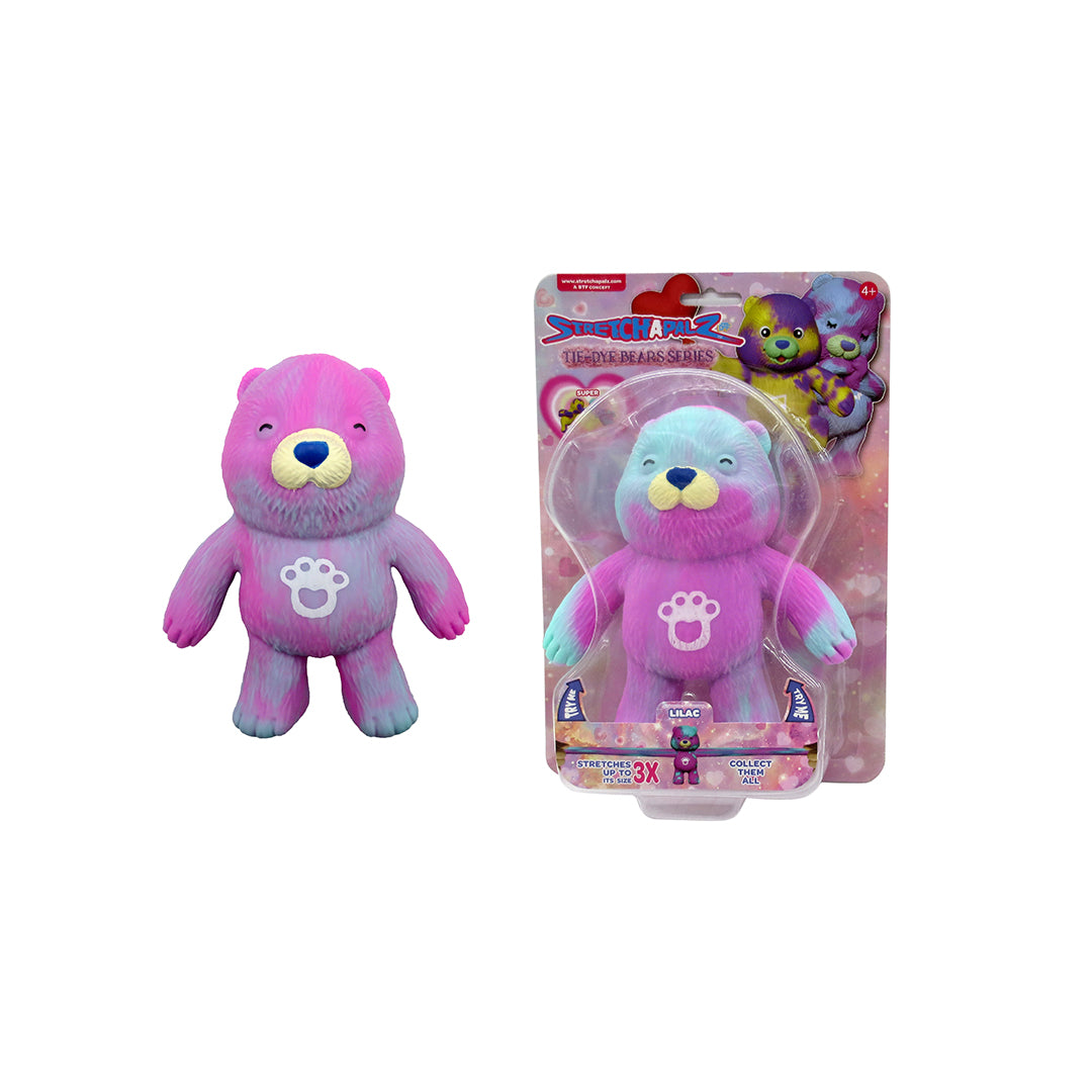 Stretchapalz Tie Dye Bears - 14cm Stretchable Plush Toy for Kids
