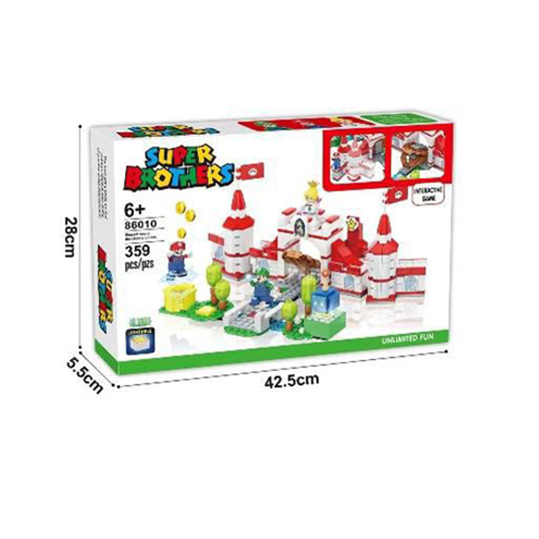 359-Piece Princess Peach's Castle Building Blocks with LED Lights - Toyspry
