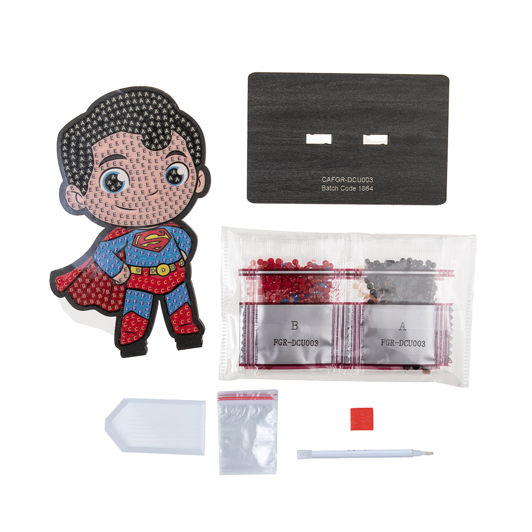 Superman Crystal Art Buddy - DC Comics Diamond Painting Craft Kit