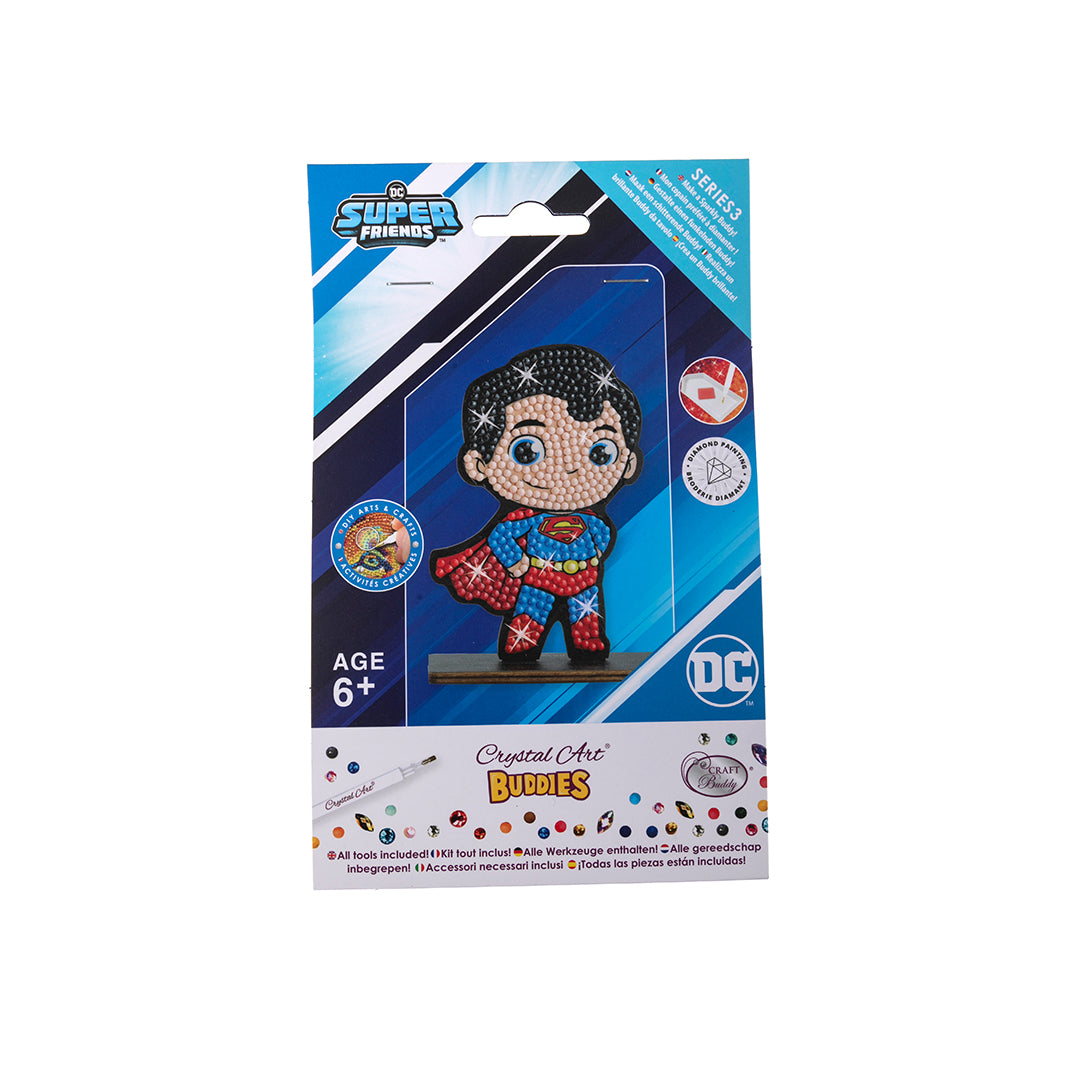 Superman Crystal Art Buddy - DC Comics Diamond Painting Craft Kit