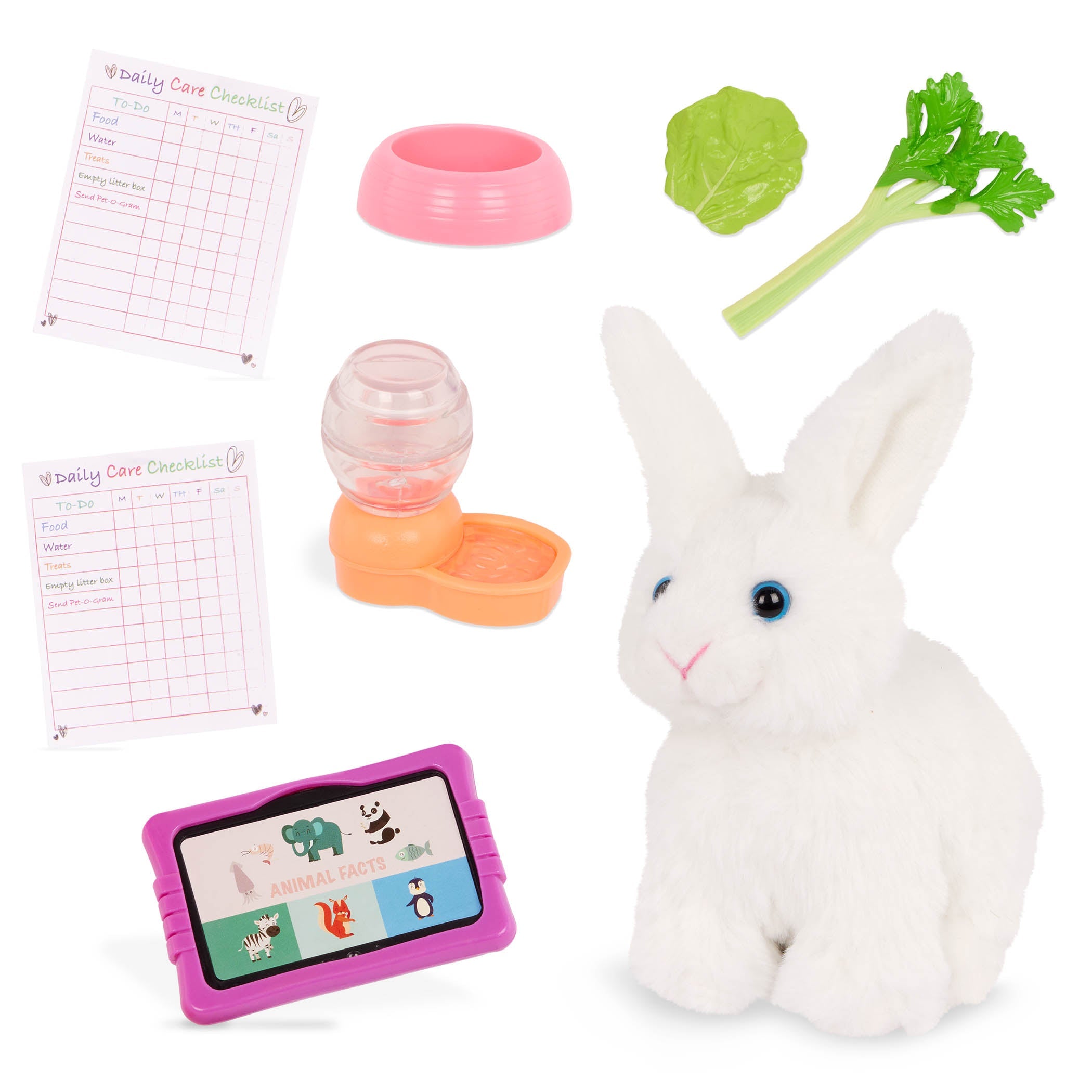 Our Generation Tabby - 18-inch Deluxe Posable Doll with Pet Bunny - Toyspry