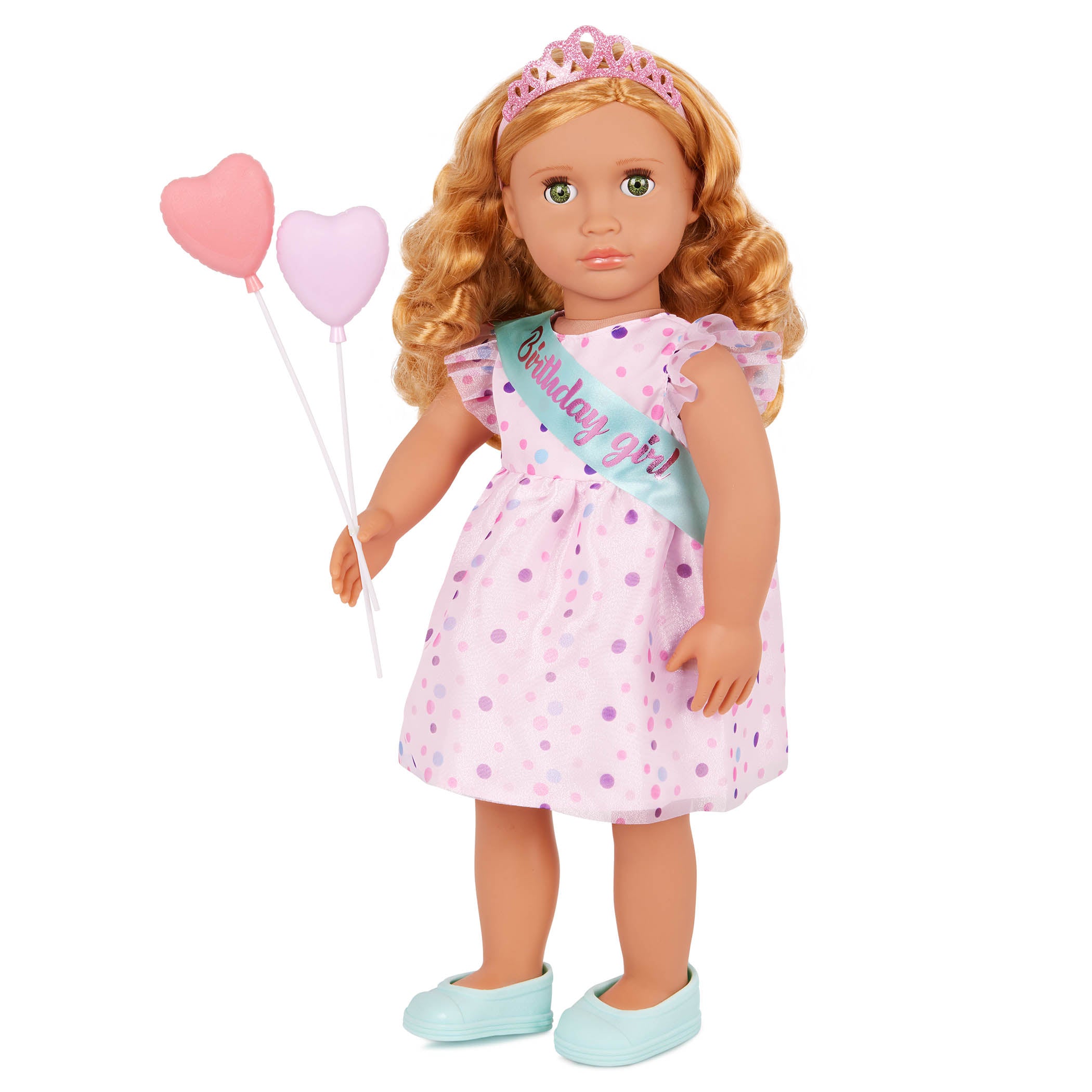 Our Generation Tabby - 18-inch Deluxe Posable Doll with Book - Toyspry