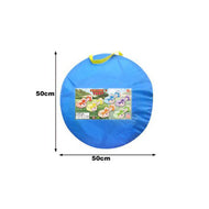 3-in-1 Kids Play Tent with Tunnel and Ball Pit -  Indoor and Outdoor Tent House For Kids