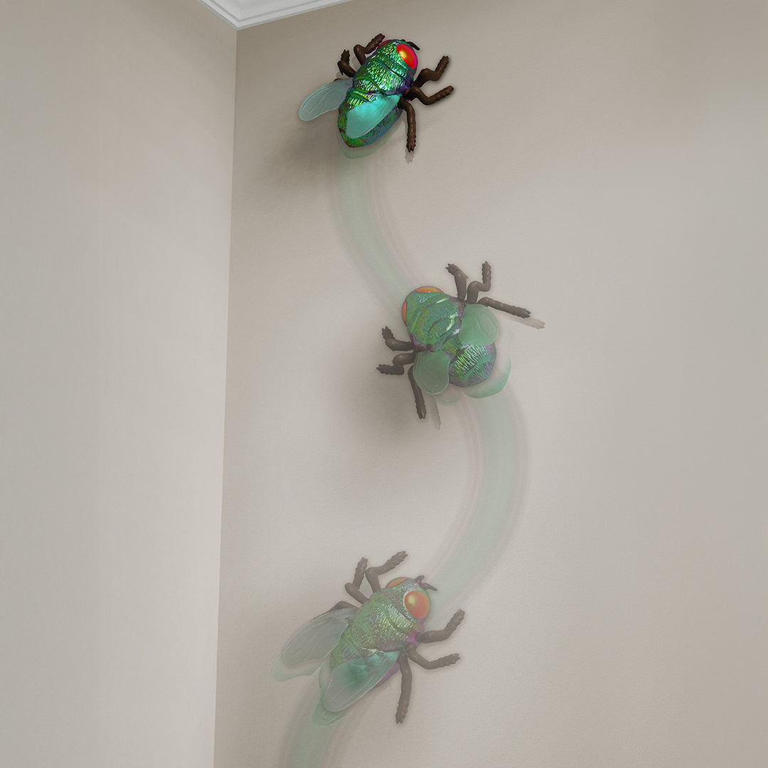 Terra RC Climbing Fly Toy: Green Bottle Fly That Crawls Walls & Ceiling