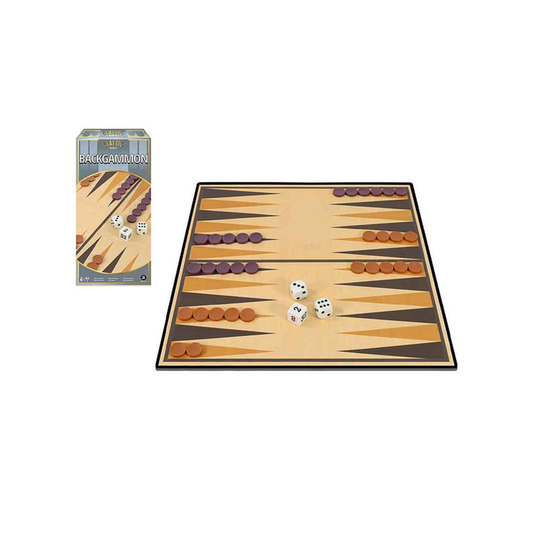 Ambassador Classic Games - Backgammon Set | Strategy Board Game - Toyspry