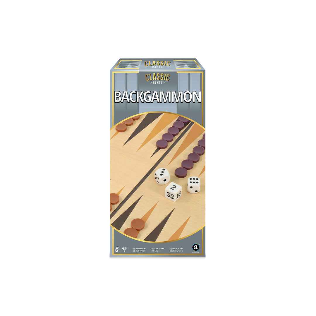 Ambassador Classic Games - Backgammon Set | Strategy Board Game - Toyspry