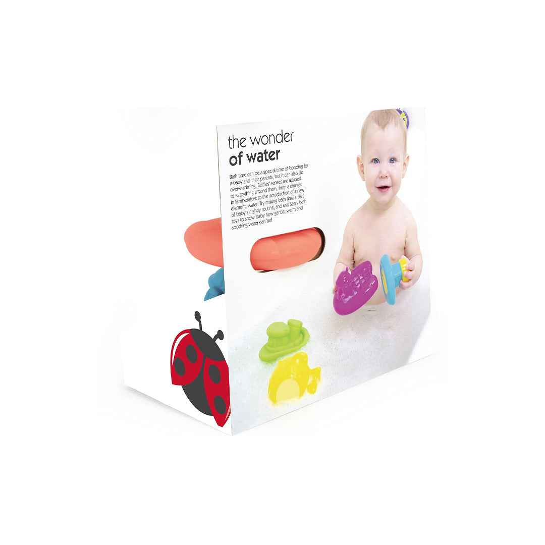 Sassy Light Up Buoy & Boats Bath Toy - 4 Pcs