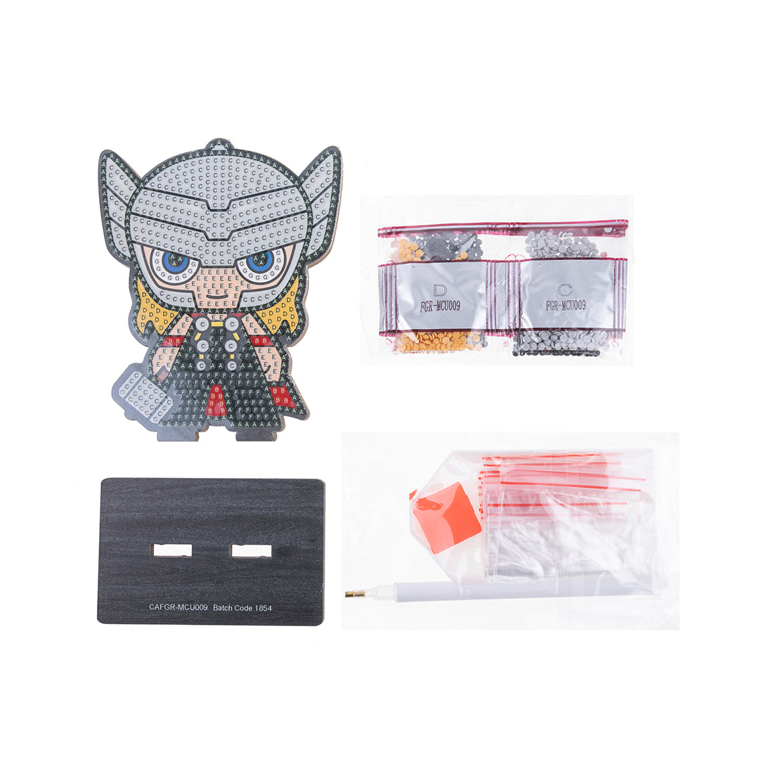 Thor Crystal Art Buddy - Marvel Diamond Painting Craft Kit