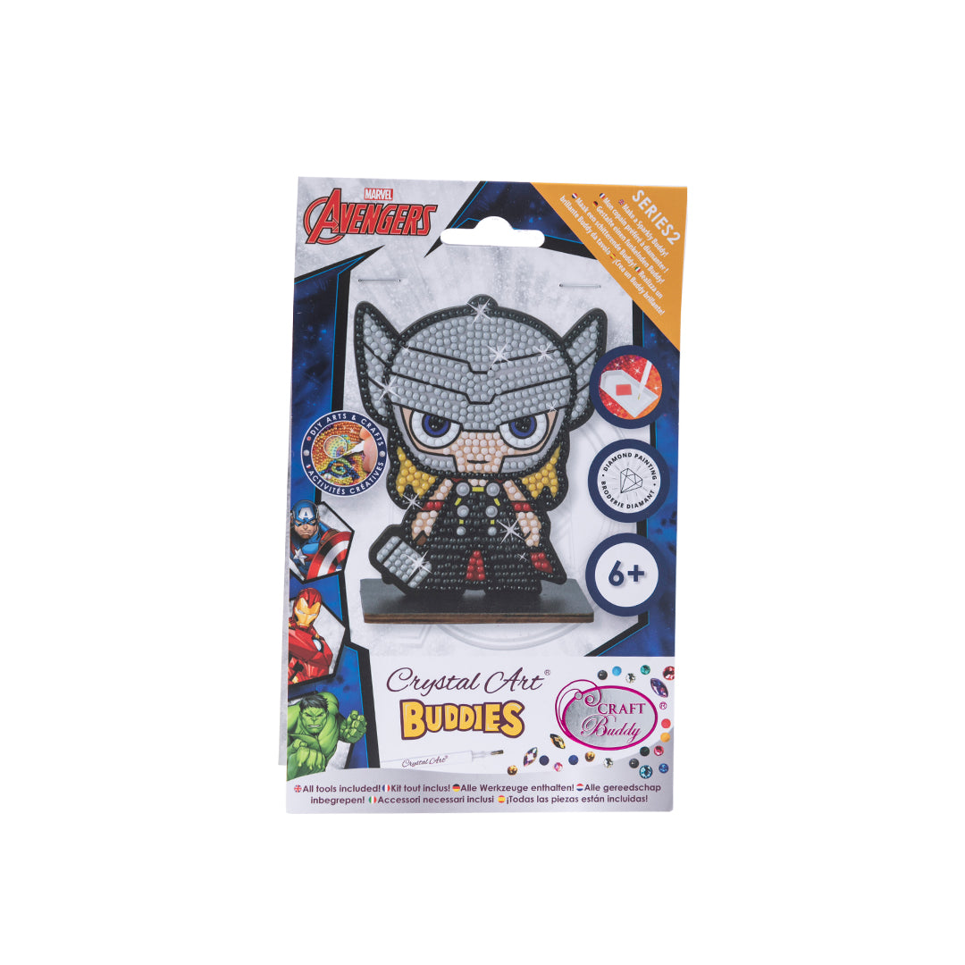 Thor Crystal Art Buddy - Marvel Diamond Painting Craft Kit