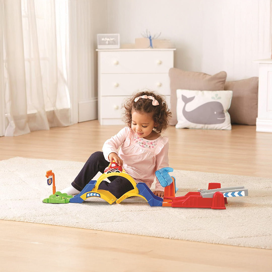 VTech Toot-Toot Drivers 360° Loop Track - Interactive Race Car Set - Toyspry