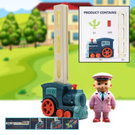 Blocks Building Stacking Train Playset -  Toy Train Set for Kids