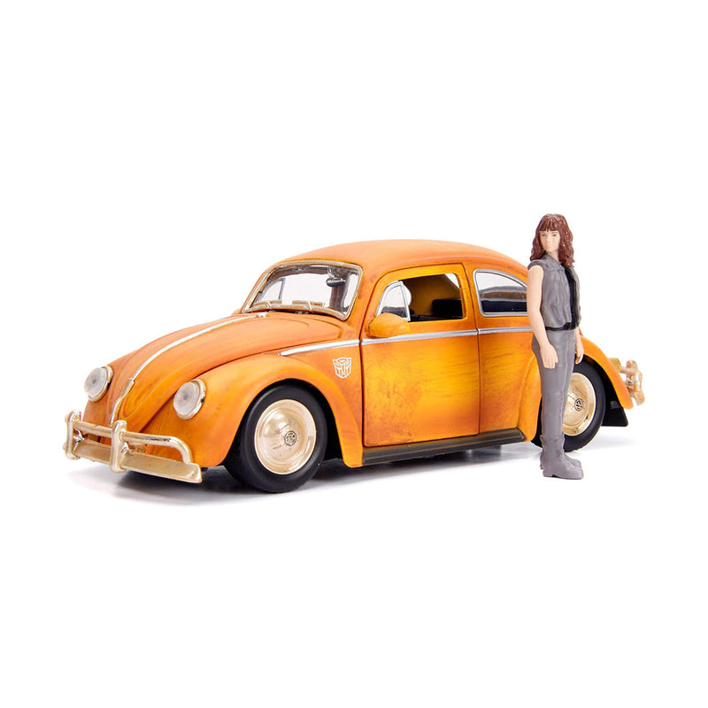 Transformers Bumblebee Beetle - 1:24 Diecast Model Car with Charlie Figure