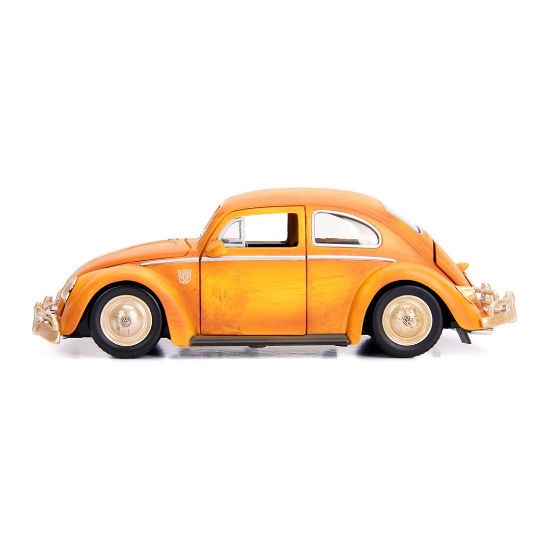 Transformers Bumblebee Diecast Beetle: 1:24 Toy Car with Charlie Figure