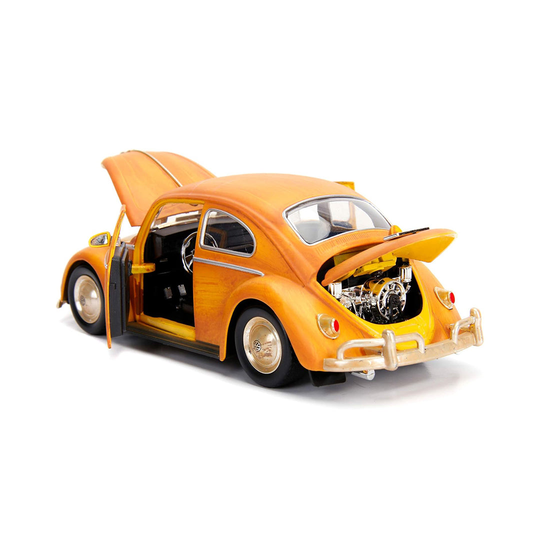 Transformers Bumblebee Diecast Beetle: 1:24 Toy Car with Charlie Figure