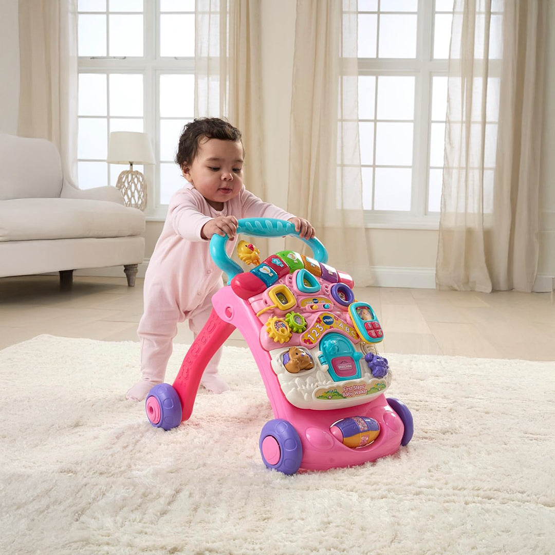 Baby Learning to Walk with VTech Learn to Walk Toy