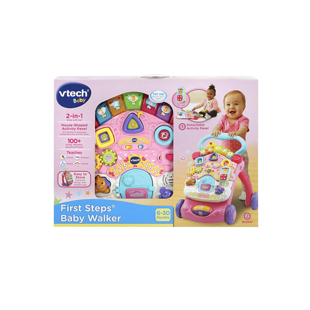 VTech 2-in-1 Walker & Activity Centre - Interactive Baby Toy - Toyspry