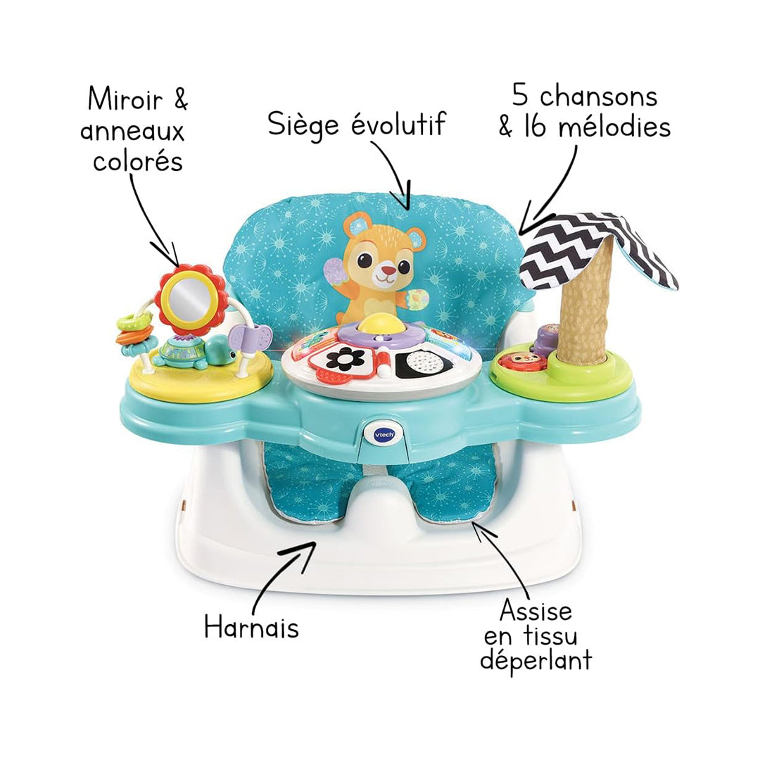 VTech 5-in-1 Interactive Booster Seat | Convertible Baby Booster & Activity Centre | Early Development