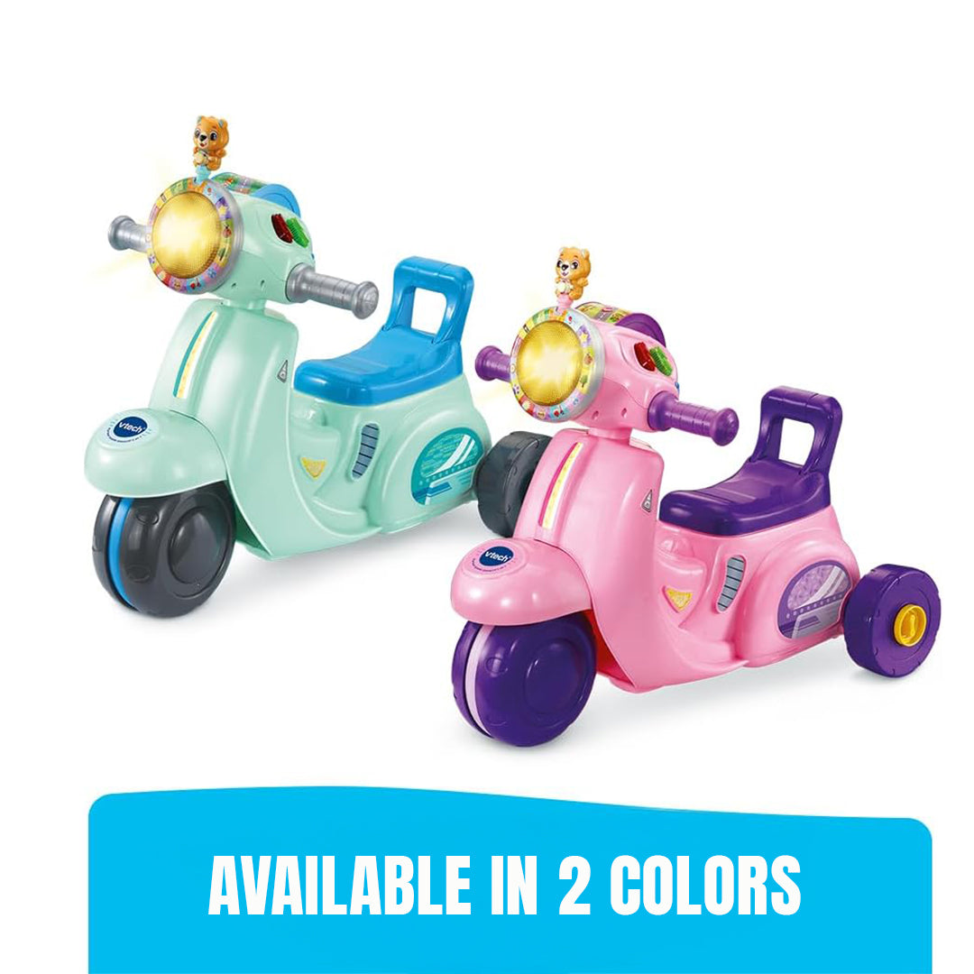 Overview of VTech 2-in-1 tricycle & Balance Scooter Showing Both Modes