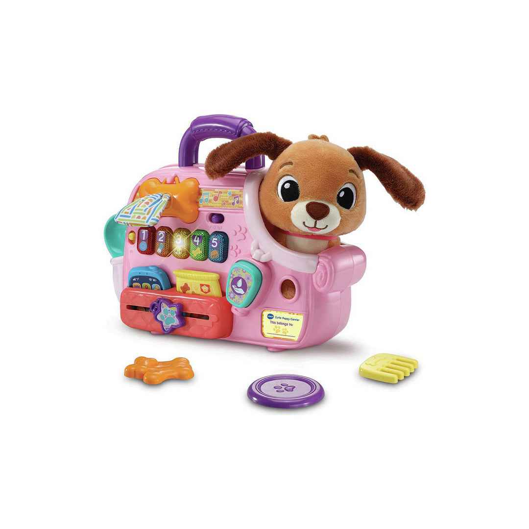 VTech Cutie Puppy Carrier - Interactive Pet Role-Play Toy - Toyspry