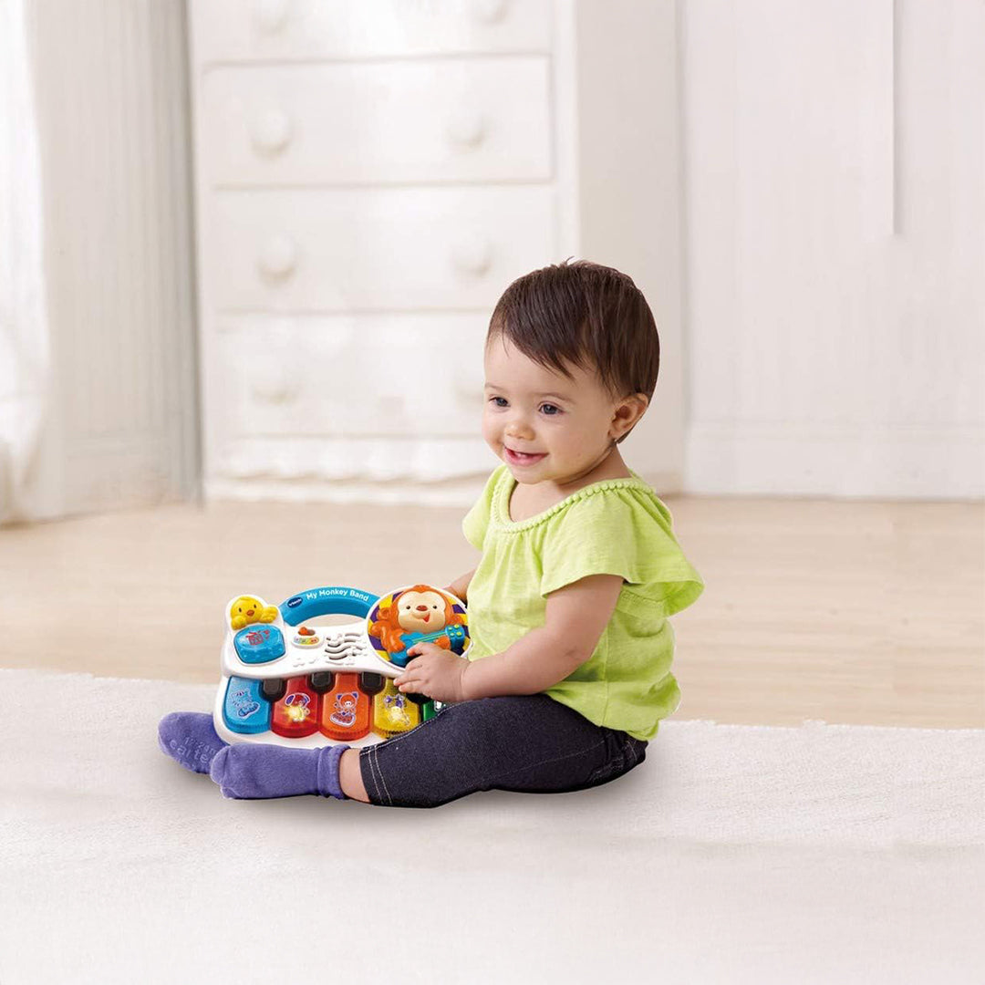 VTech My Monkey Band - Interactive Baby Musical Instrument - Toyspry
