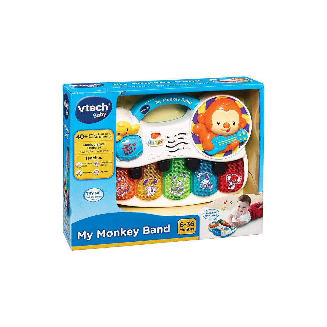 VTech Baby My Monkey Band | Musical Toy & Early Development Instrument for Kids