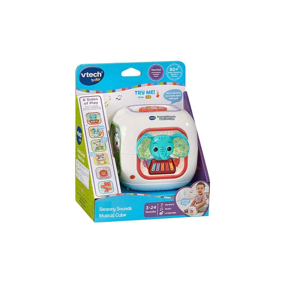 VTech Sensory Sounds Musical Cube - Interactive Baby Learning Toy