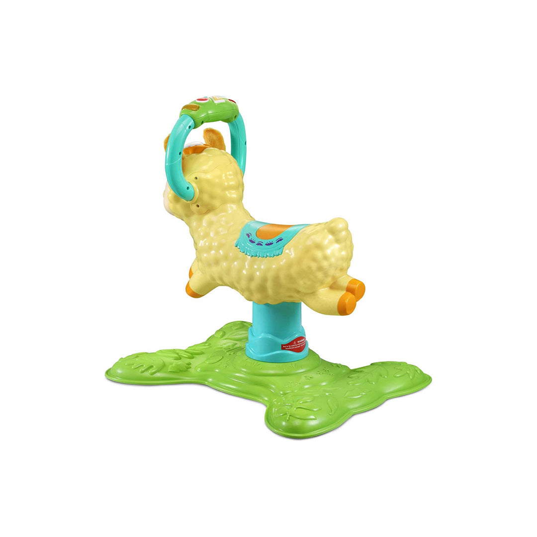 Toddler Engaged in Physical Play with VTech Interactive Llama